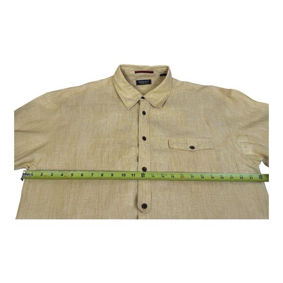 Tommy Bahama Button Up 100% Linen Shirt Mens Large Casual Island Soft - Picture 10 of 14